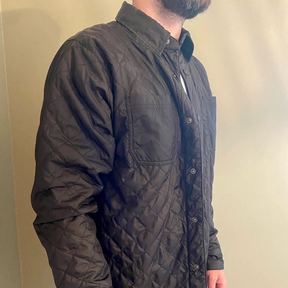 NorthFace Quilted Jacket Reversible Black